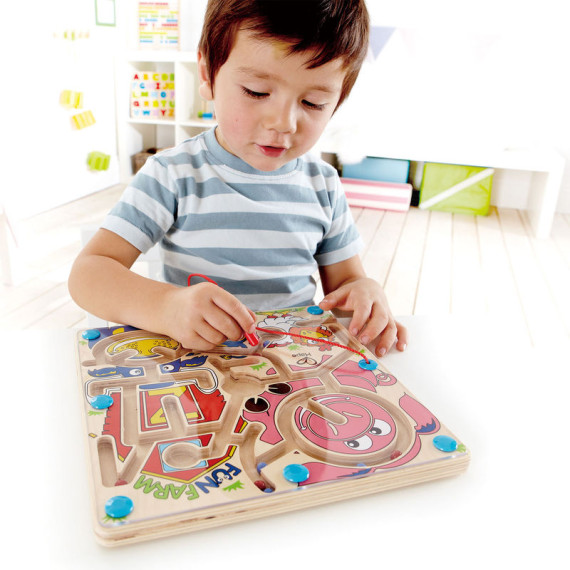 Hape ხის სათამაშო ლაბირინთი Fun Farm™ (ჰაპე)
