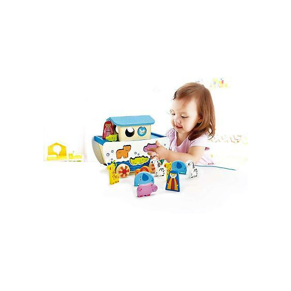Hape ხის სათამაშო Pull along Noah’s Ark (ჰაპე), 2 image