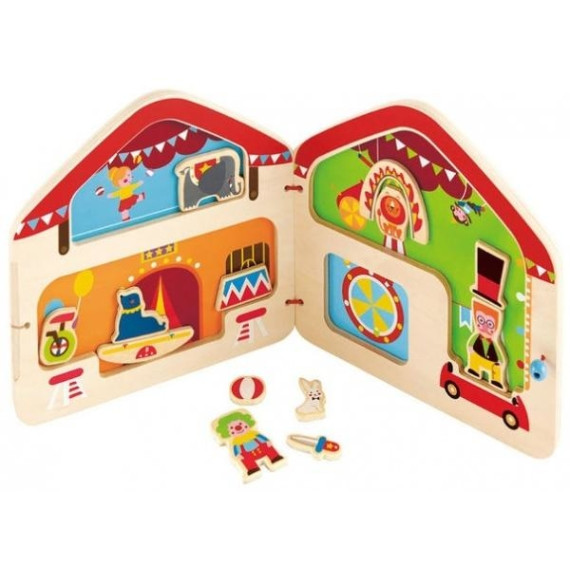Hape ხის სათამაშო Big Top Circus Magnetic Book (ჰაპე), 2 image
