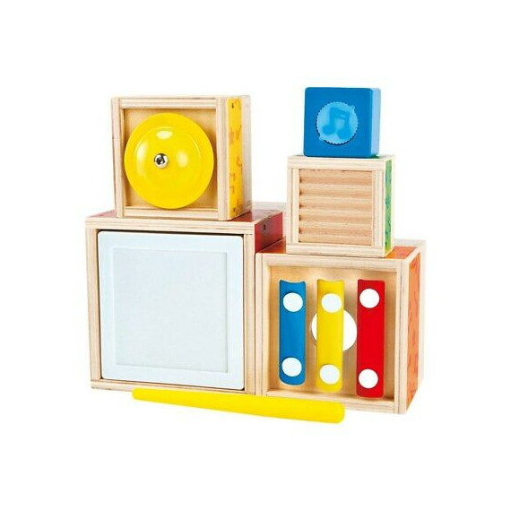 Hape ხის სათამაშო Stacking Music set (ჰაპე), 2 image