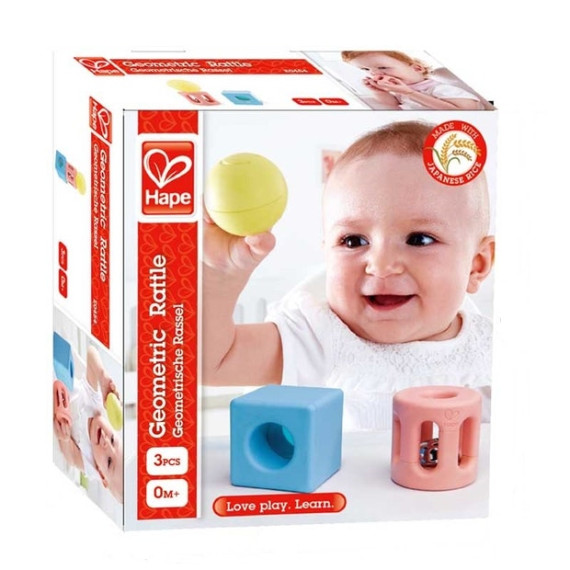 Hape ჩვილის განმავითარებელი სათამაშო Geometric Rattle (ჰაპე), 2 image Hape ჩვილის განმავითარებელი სათამაშო Geometric Rattle (ჰაპე), 2 image