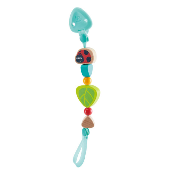 Hape მატყუარას სამაგრი Ladybug pacifier clip (ჰაპე)