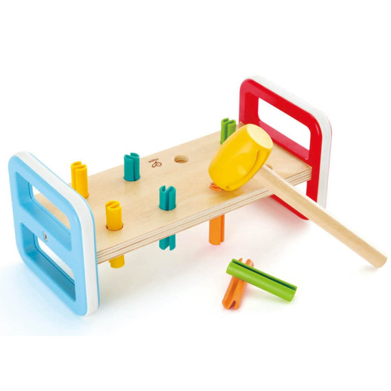 Hape ხის სათამაშო Rainbow Pounder (ჰაპე)