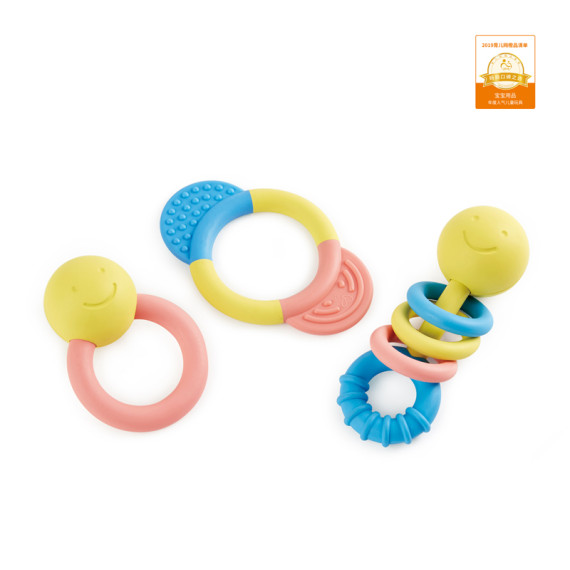 Hape ღრძილების მოსაქავებელი Rattle & Teether Collection (ჰაპე)