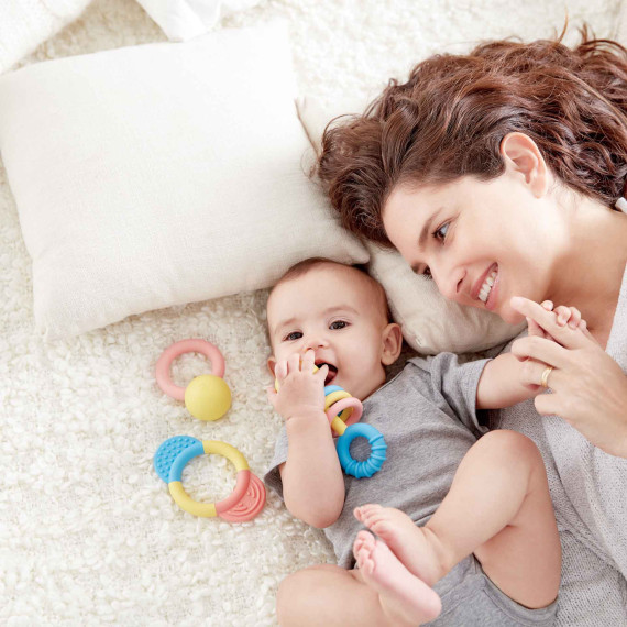 Hape ღრძილების მოსაქავებელი Rattle & Teether Collection (ჰაპე), 2 image