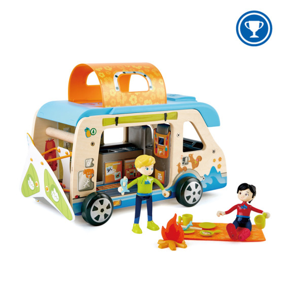 Hape ხის სათამაშო ფიგურები Adventure Van (ჰაპე)