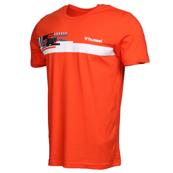 YONG მაისური - Hummel (ჰუმელი), ფერი: სტაფილოსფერი, ზომა: L