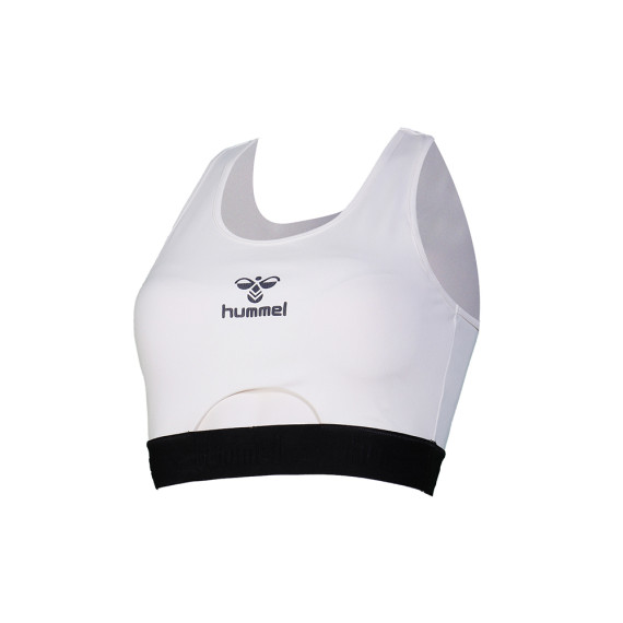 HELEN სპორტული ლიფი - Hummel (ჰუმელი), ფერი: თეთრი, ზომა: XS