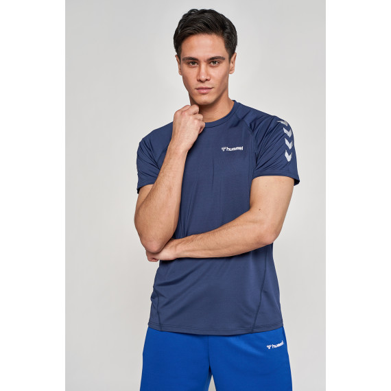 ERASTUS მაისური - Hummel (ჰუმელი), ფერი: ლურჯი, ზომა: M