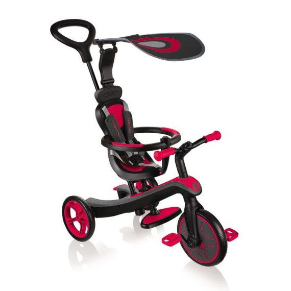 Globber ველოსიპედი EXPLORER 4 IN 1 RED (გლობერი)