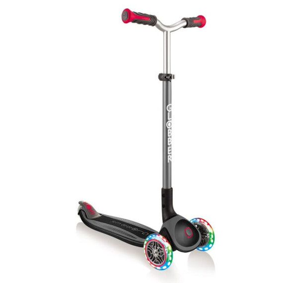 Globber სკუტერი MASTER LIGHTS BLACK RED (გლობერი)