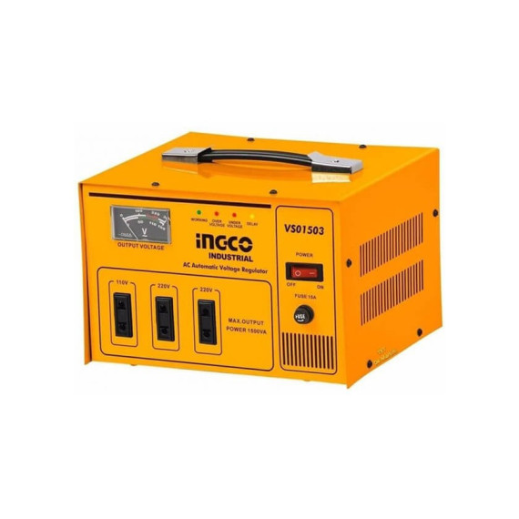 Ingco ვოლტის მარეგულირებელი ვოლტმეტრი 1.5 KVA VS01503 (ინგკო)