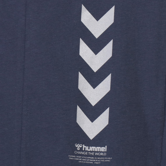 TIM მაისური - Hummel (ჰუმელი), ფერი: ლურჯი, ზომა: XL, 8 image