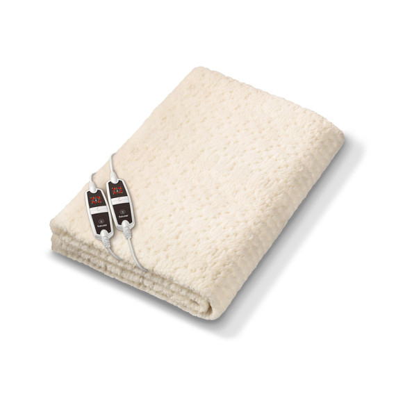 Beurer გამათბობელი ზეწარი რბილი ზედაპირით 2 საწოლიანი 2 პულტით UB 56 (ბიურერი)