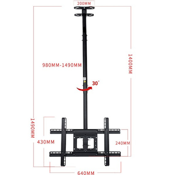 Allscreen ტელევიზორის საკიდი CTC3270 (ოლსქრინი), 2 image