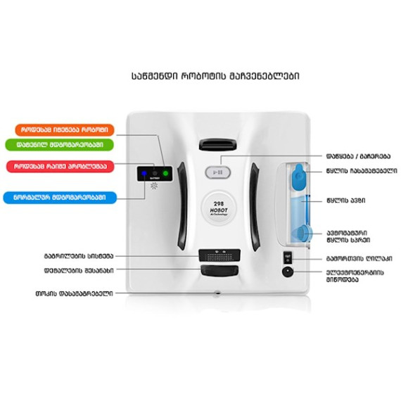 Hobot მინის საწმენდი რობოტი 298 (ჰობოტი), 2 image