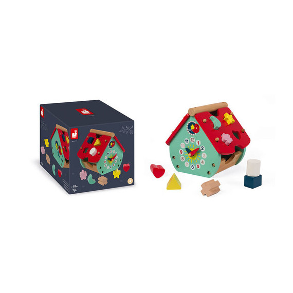 Janod ხის საათი სახლი J08008 (ჯანოდი), 4 image