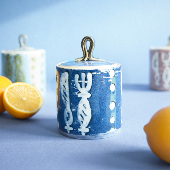 ხელნაკეთი საშაქრე - ლურჯი - Limited Edition