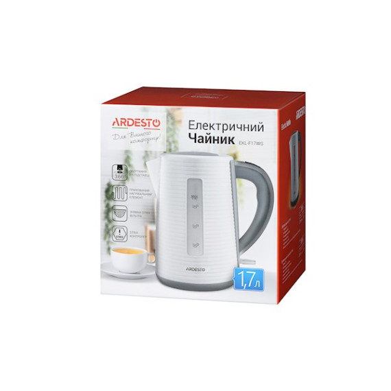 Ardesto ელექტრო ჩაიდანი EKL-F17WG, 2 image