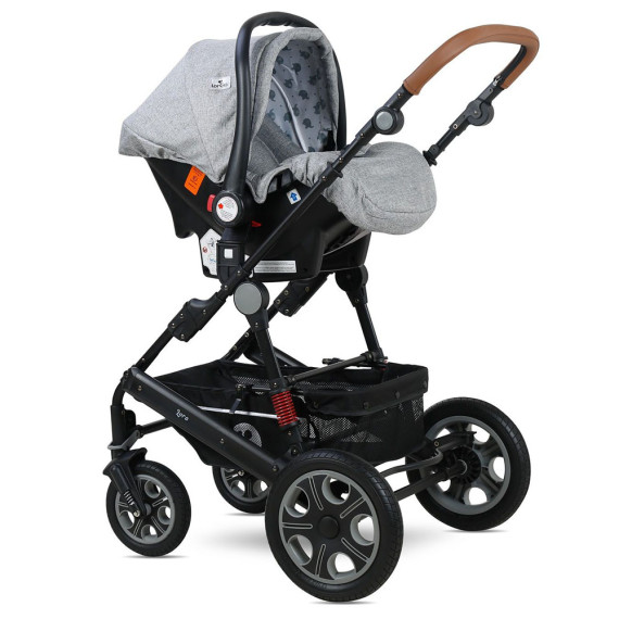 Lorelli საბავშვო ეტლი ლორა კომპლექტი ნაცრისფერი, 3 image