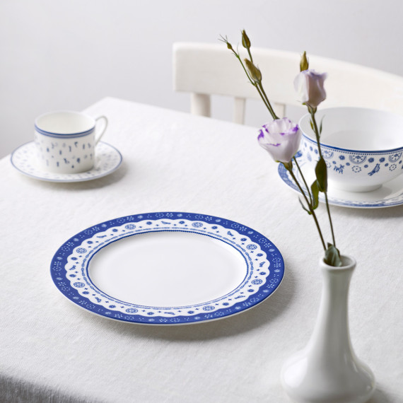 თეფში - ეული - ფაიფური - 25სმ - BlueTabla თეფში - ეული - ფაიფური - 25სმ - BlueTabla