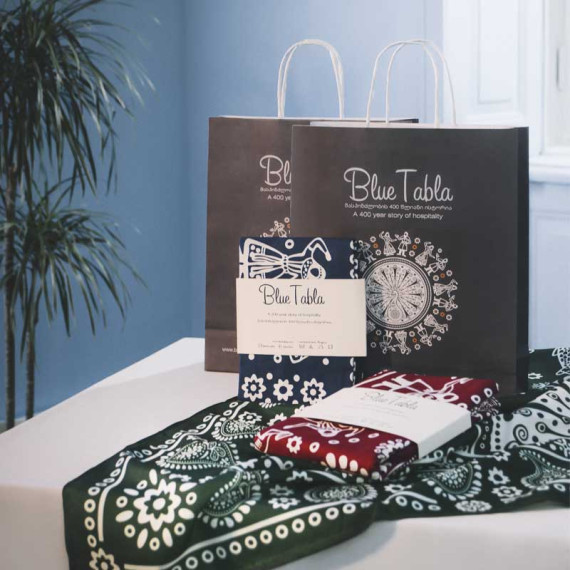 სუფრა - ანბანი - თეთრი, ზომა: 210 x 140 სმ, აირჩიეთ მასალა: ბამბა, 4 image