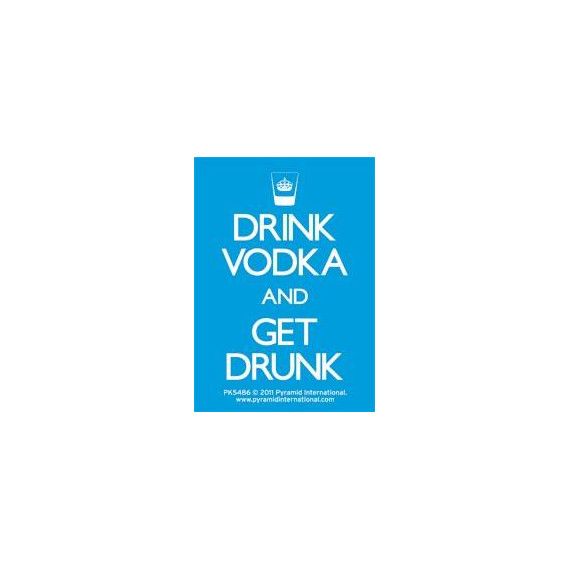 Drink Vodka and Get Drunk Acrylic Keychain გასაღების საკიდი