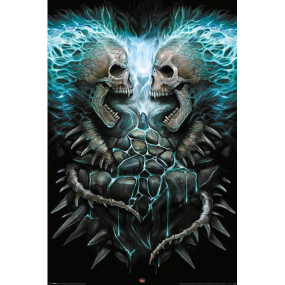 Spiral (Flaming Spine) Maxi Poster