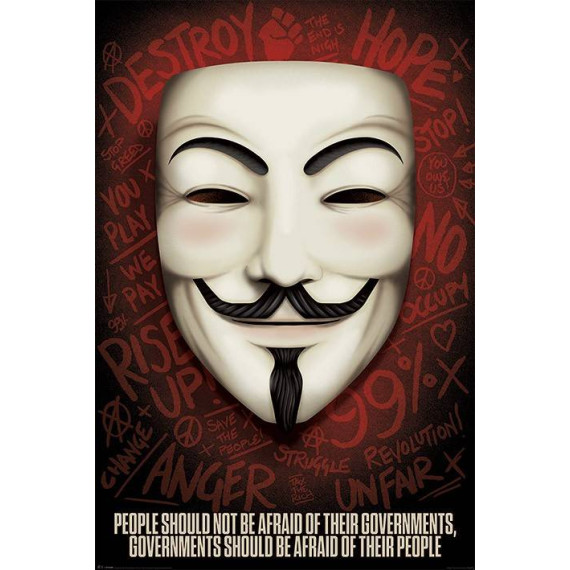 Governments should be afraid of thier people Maxi Poster