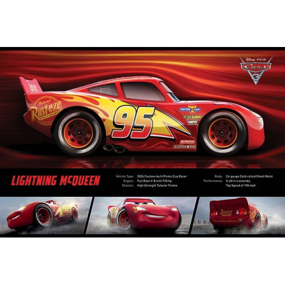 Cars 3 (Lightning McQueen Stats) Maxi Poster