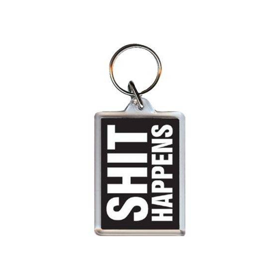 Shit Happens Acrylic Keychain გასაღების საკიდი, 2 image