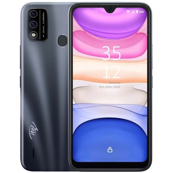 Itel მობილური ტელეფონი A48 L6006 2GB, 32GB Dual Sim შავი