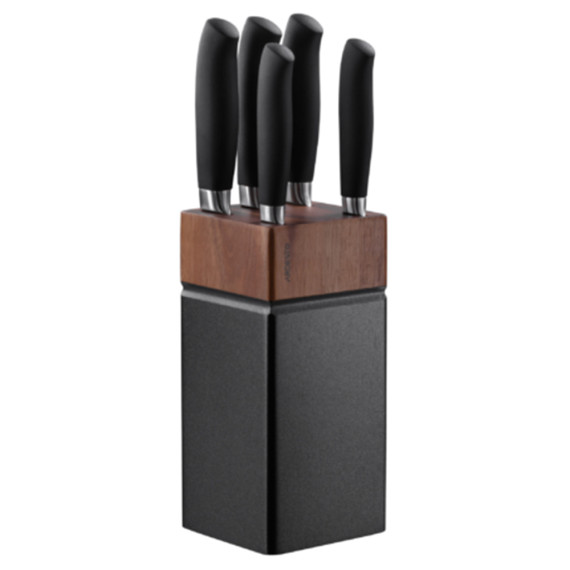 Ardesto დანების ნაკრები, 6 ც, ხის ბლოკი