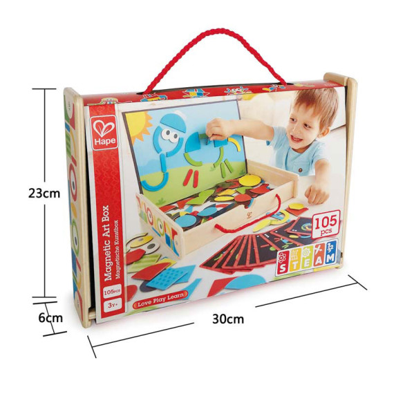 Hape მაგნიტური არტ ბოქსი Magnetic Art Box, 5 image