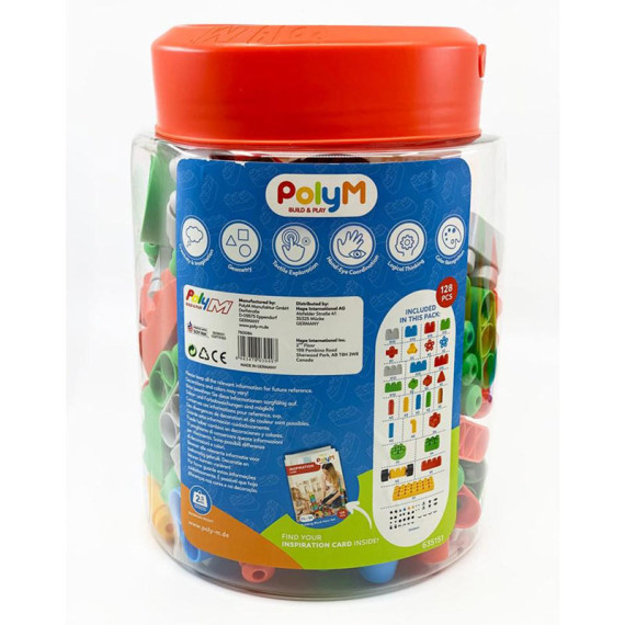 Hape ასაწყობი ფიგურები 128-pcs Building Block Set, 2 image