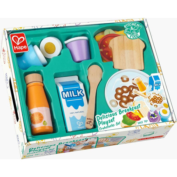 Hape გემრიელი საუზმის სეტი Delicious Breakfast Playset