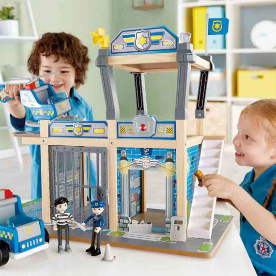 Hape პოლიციის დეპარტამენტი Metro Police Dept Playset, 5 image