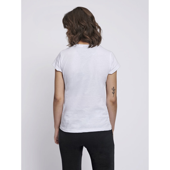 HMLSENGA ქალის მოკლემკლავიანი მაისური Hummel (ჰუმელი), ფერი: თეთრი, ზომა: S, 3 image