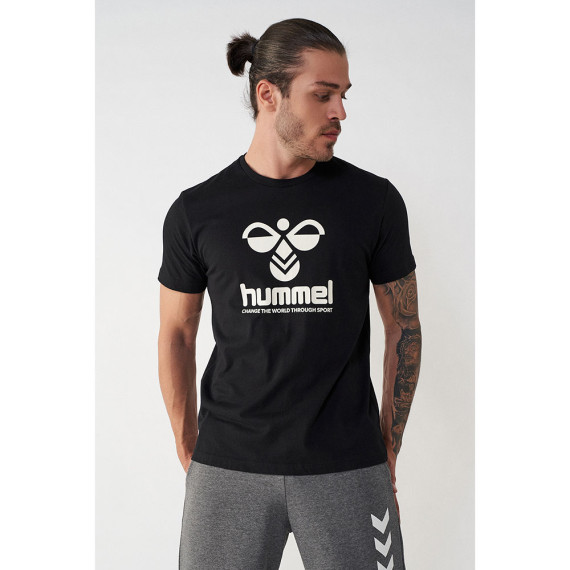 HMLCENTIL კაცის მოკლემკლავიანი მაისური Hummel (ჰუმელი), ფერი: შავი, ზომა: M