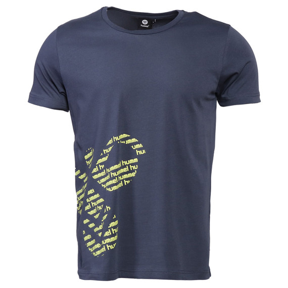 HMLWILL კაცის მოკლემკლავიანი მაისური Hummel (ჰუმელი), ფერი: ლურჯი, ზომა: S, 4 image