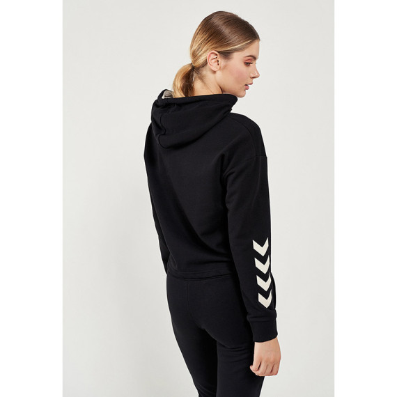 HMLMOSSA ქალის კაპიუშონიანი ჯემპრი Hummel (ჰუმელი), ფერი: შავი, ზომა: XS, 2 image