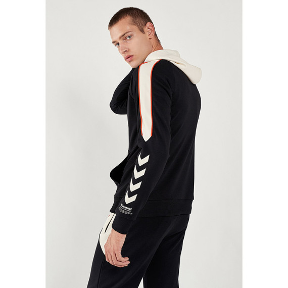 HMLASHER კაცის კაპიუშონიანი ჯემპრი Hummel (ჰუმელი), ფერი: შავი, ზომა: M, 2 image