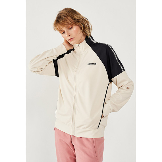 HMLKABEL ქალის ჟაკეტი Hummel (ჰუმელი), ფერი: თეთრი, ზომა: L