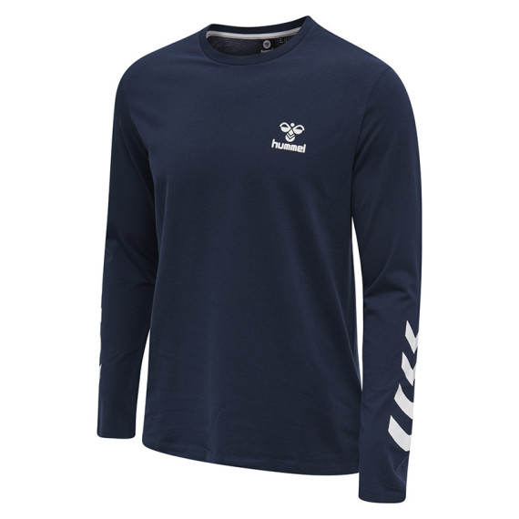 HMLSIGGE კაცის გრძელმკლავიანი მაისური Hummel (ჰუმელი), ფერი: შავი, ზომა: L