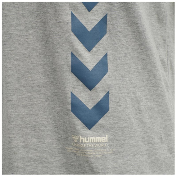 HMLCALEB კაცის მოკლემკლავიანი მაისური Hummel (ჰუმელი), ფერი: ნაცრისფერი, ზომა: L, 6 image
