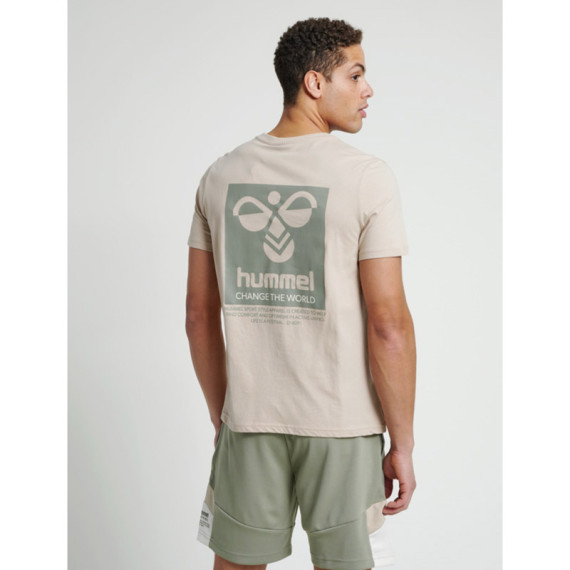 HMLTORONTO კაცის მოკლემკლავიანი მაისური Hummel (ჰუმელი), ფერი: კრემისფერი, ზომა: M, 2 image