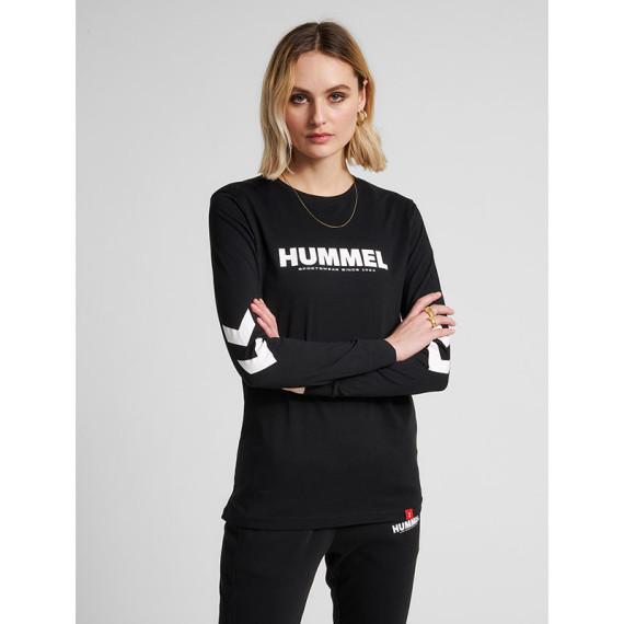 HMLLEGACY უნისექსი გრძელმკლავიანი მაისური Hummel (ჰუმელი), ფერი: შავი, ზომა: L, 3 image