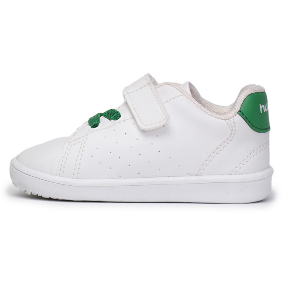 HMLBUSAN JR ბავშვის სპორტული ფეხსაცმელი Hummel (ჰუმელი), ფერი: თეთრი, მწვანე, ზომა: 33