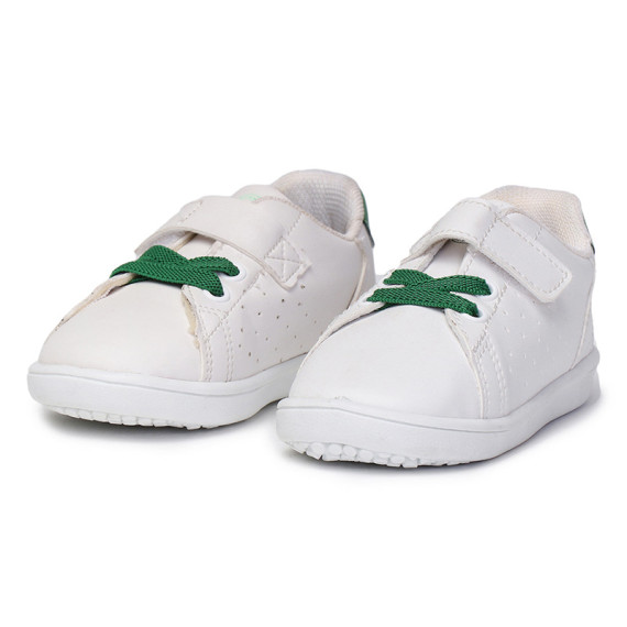 HMLBUSAN JR ბავშვის სპორტული ფეხსაცმელი Hummel (ჰუმელი), ფერი: თეთრი, მწვანე, ზომა: 33, 4 image