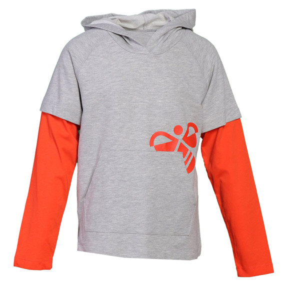 HMLMARSTON ბავშვის კაპიუშონიანი ჯემპრი Hummel (ჰუმელი), ფერი: ნაცრისფერი, ზომა: 6, 2 image